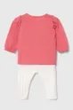 Detská bavlnená súprava United Colors of Benetton ružová