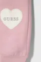 różowy Guess dres bawełniany niemowlęcy