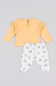 zippy komplet bawełniany niemowlęcy 3105609101 żółty AW23