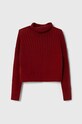 Abercrombie & Fitch sweter dziecięcy KI250.3074 bordowy AW23