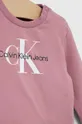 roza Otroška trenirka Calvin Klein Jeans
