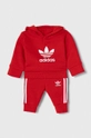 czerwony adidas Originals komplet lounge Dziecięcy