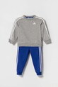 adidas trening copii tricotaj gri IJ6338