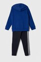Dětská tepláková souprava adidas IJ8805 modrá AW23
