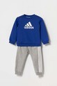adidas dres dziecięcy dzianina niebieski IJ8857