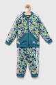 adidas dres dziecięcy dzianina turkusowy IM1663