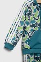 Chłopiec adidas dres dziecięcy IM1663 turkusowy