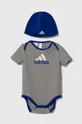 plava Bodi za bebe adidas Dječji
