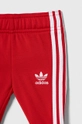 czerwony adidas Originals dres niemowlęcy