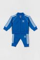 Detská tepláková súprava adidas Originals pletenina modrá IP6696