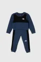 темно-синій Дитячий спортивний костюм The North Face TNF TECH CREW SET Дитячий