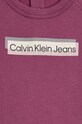 Chłopiec Calvin Klein Jeans dres bawełniany niemowlęcy IN0IN00119.9BYX bordowy