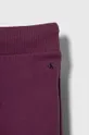 burgundské Detská tepláková súprava z bavlny Calvin Klein Jeans