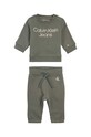 Kojenecká tepláková souprava Calvin Klein Jeans nášivka zelená IN0IN00137.9BYX