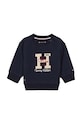 Trenirka za bebe Tommy Hilfiger bez uzorka mornarsko plava KN0KN01697.9BYX