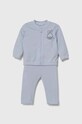 United Colors of Benetton dres bawełniany niemowlęcy nadruk niebieski 3J70AK007.W.SEASONAL