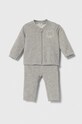United Colors of Benetton dres bawełniany niemowlęcy nadruk szary 3J70AK007.W.SEASONAL
