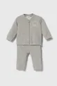 серый Хлопковый костюм для младенцев United Colors of Benetton Детский