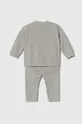 Хлопковый костюм для младенцев United Colors of Benetton серый