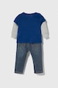 Levi's komplet niemowlęcy 6EJ099 niebieski AW23