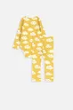 Дитячий бавовняний комплект Coccodrillo ZC3417101SUG SET UNDERWEAR GIRL жовтий