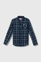 Παιδικό βαμβακερό πουκάμισο Guess casual μπλε L3YH00.D52G1.9BYX