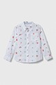 Guess koszula bawełniana dziecięca wzorzyste multicolor N3YH01.WBHQ0.9BYX