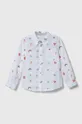 viacfarebná Detská bavlnená košeľa Guess Chlapčenský