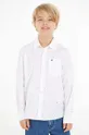 білий Дитяча бавовняна сорочка Tommy Hilfiger Для хлопчиків