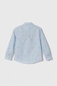 Dětská bavlněná košile Tommy Hilfiger KB0KB08311.128.176.9BYX modrá AW23
