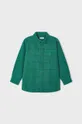 Παιδικό βαμβακερό πουκάμισο Mayoral πράσινο