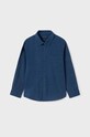 Chłopiec Mayoral koszula bawełniana dziecięca 7186.7F.Junior.9BYX niebieski