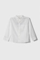 Abercrombie & Fitch camasa de bumbac pentru copii lung alb KI225.2200