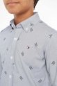 Dětská bavlněná košile Tommy Hilfiger KB0KB08522.128.176.9BYX modrá