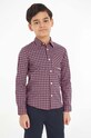 Tommy Hilfiger gyerek ing elasztánnal burgundia KB0KB08523.74.122.9BYX