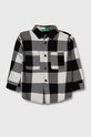 United Colors of Benetton koszula bawełniana dziecięca wzorzyste czarny 5LQHGQ014.P.SEASONAL