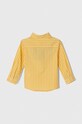 Παιδικό βαμβακερό πουκάμισο United Colors of Benetton 5DU6GQ00J.P.SEASONAL κίτρινο AW23