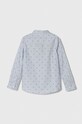 Παιδικό βαμβακερό πουκάμισο United Colors of Benetton 5JZ0CQ01N.G.SEASONAL μπλε AW23