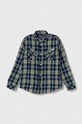 Παιδικό βαμβακερό πουκάμισο Guess casual κίτρινο L3BH01.D52G1.9BYX
