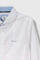 Chłopiec Pepe Jeans koszula bawełniana dziecięca PB302473 biały