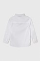 Παιδικό βαμβακερό πουκάμισο United Colors of Benetton 59UXGQ01J.P.SEASONAL λευκό AW23
