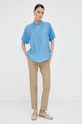 Bruuns Bazaar bluza BBW3387 albastru AW23