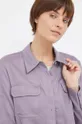 fioletowy Calvin Klein koszula