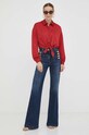 Košeľa Guess W3YH0C.WFJ72 červená AW23