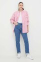 Košile Tommy Hilfiger WW0WW38952 růžová AW23