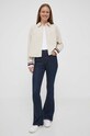 Бавовняна сорочка Tommy Hilfiger WW0WW38966 бежевий AW23