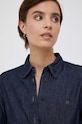 Τζιν πουκάμισο Lauren Ralph Lauren σκούρο μπλε 200910353