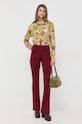 Рубашка Pinko 100121.A155 зелёный AW23