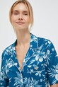 Košulja s dodatkom lana Roxy x Lisa Ansersen ERJWT03587 plava