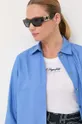 μπλε Βαμβακερό πουκάμισο Karl Lagerfeld